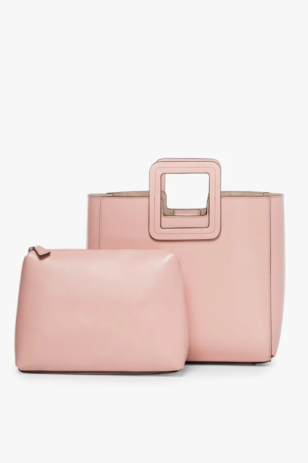 STAUD Totes Women STAUD SHIRLEY LEATHER BAG DARK BLUSH STAUD Totes Women STAUD SHIRLEY LEATHER BAG DARK BLUSH