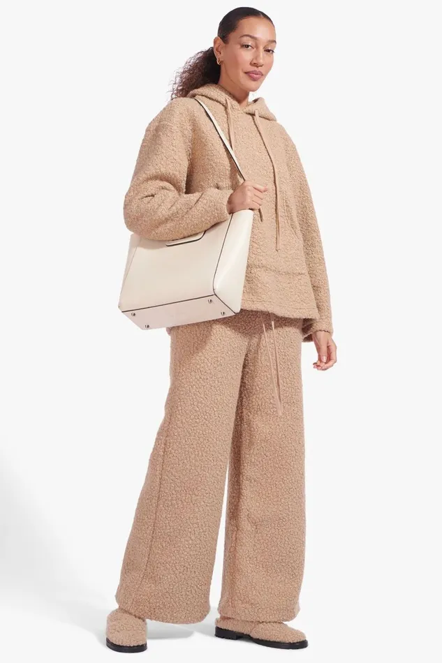 STAUD Totes Women STAUD SHIRLEY LEATHER TOTE BAG CREAM STAUD Totes Women STAUD SHIRLEY LEATHER TOTE BAG CREAM