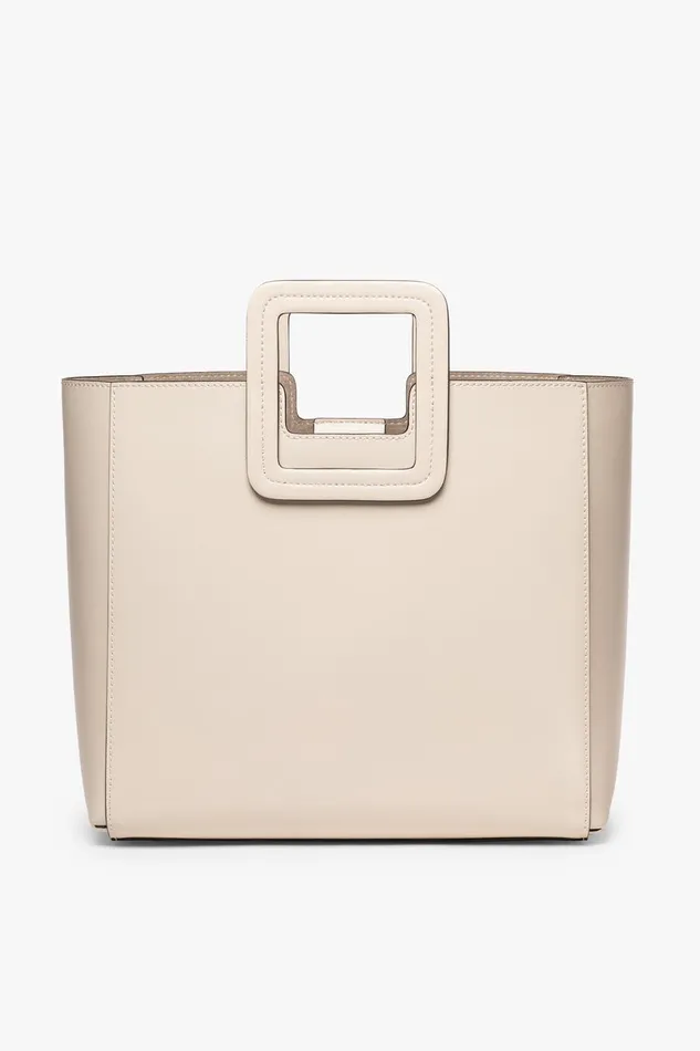 STAUD Totes Women STAUD SHIRLEY LEATHER TOTE BAG CREAM STAUD Totes Women STAUD SHIRLEY LEATHER TOTE BAG CREAM
