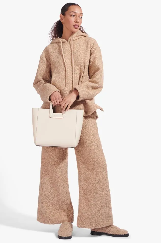 STAUD Totes Women STAUD SHIRLEY LEATHER TOTE BAG CREAM STAUD Totes Women STAUD SHIRLEY LEATHER TOTE BAG CREAM