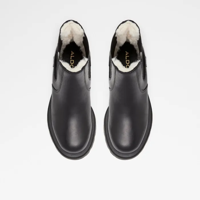 Stompd Black Leather Smooth Women ALDO Chelsea Boots