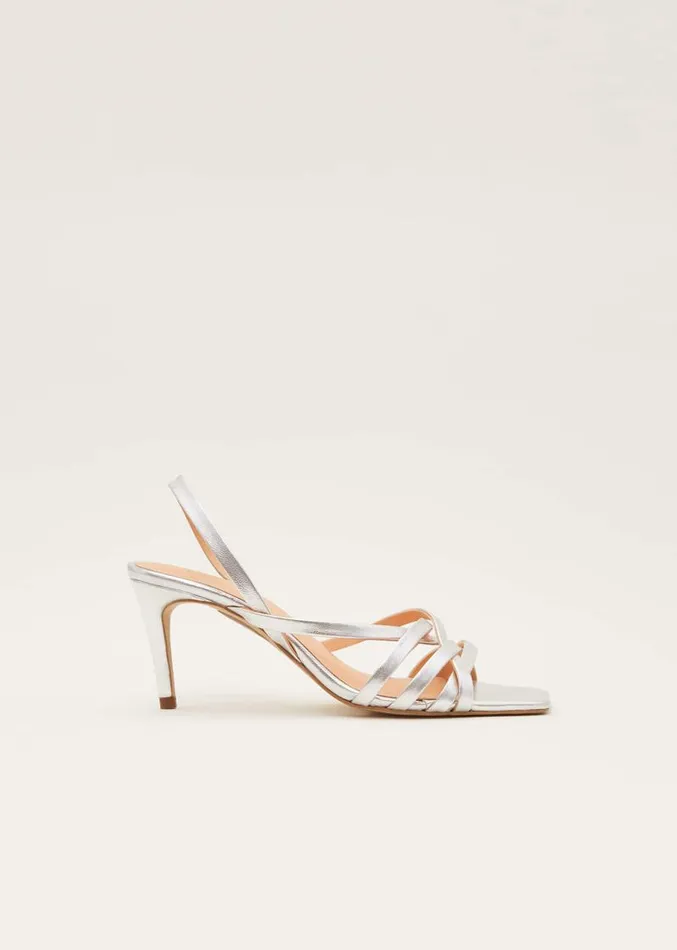 Strappy Sling Back Sandals Silver Women Phase Eight Occasion Shoes