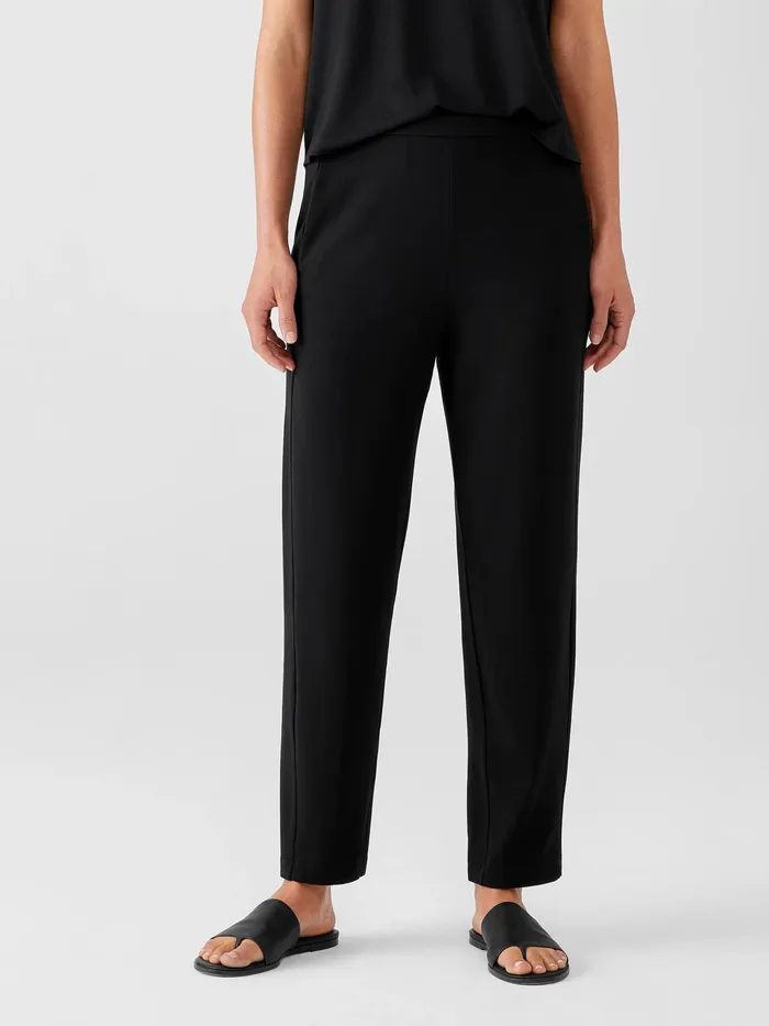 Stretch Jersey Knit Slouchy Pant Black Women Eileen Fisher Pants Shorts and Jumpsuits