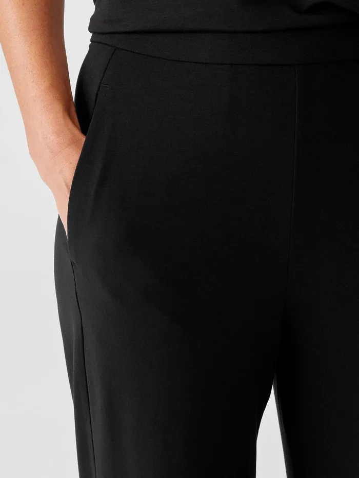 Stretch Jersey Knit Slouchy Pant Black Women Eileen Fisher Pants Shorts and Jumpsuits