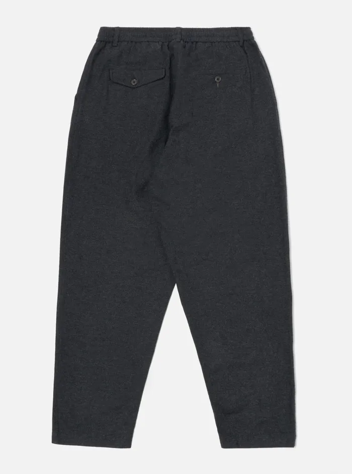 Suiting Men Universal Works Universal Works Pleated Track Pant In Charcoal Veta Upcycled Cotton