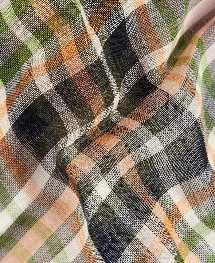 Summer Lonnen Checked Scarf Shell Pink Women Barbour Scarves and Wraps