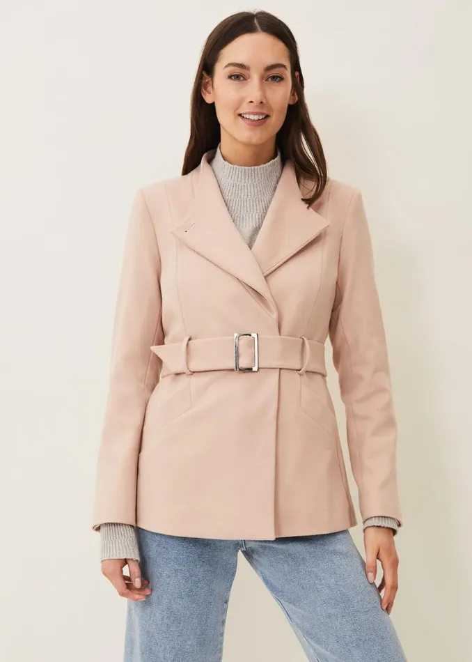 Susie Short Coat Nude Women Phase Eight Coats