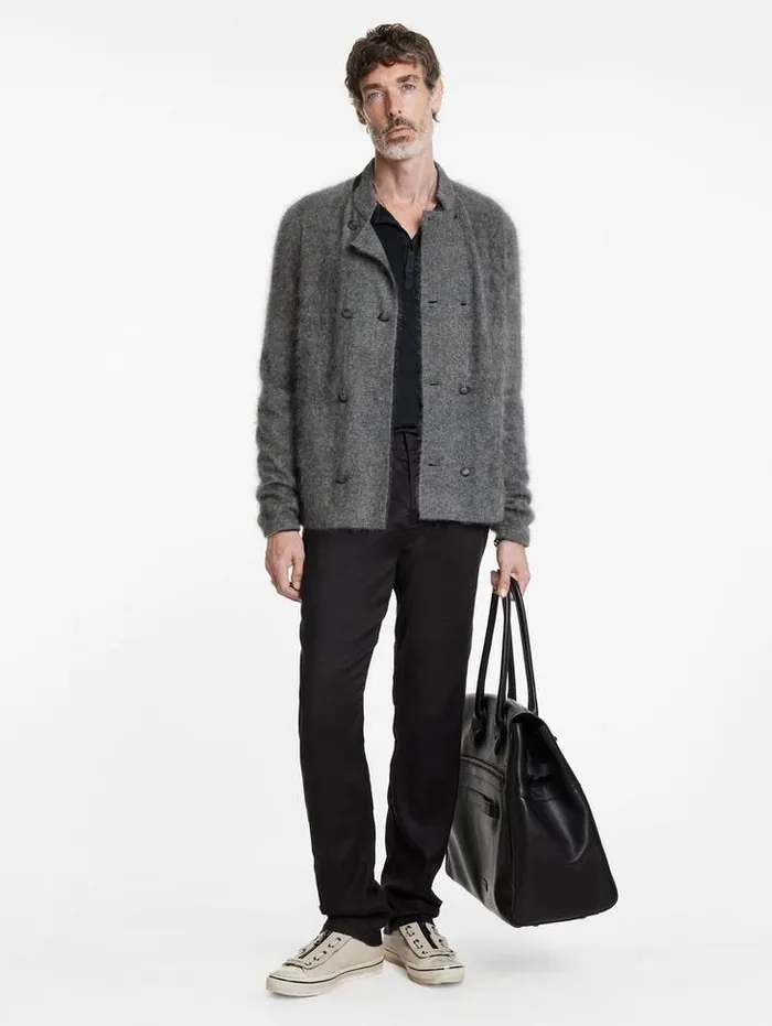 Sweaters Men John Varvatos ADRANO JACKET Black