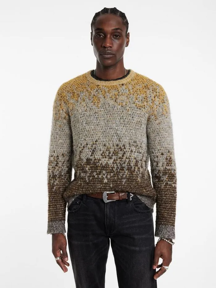 Sweaters Men John Varvatos CAMBRA CREW Arctc Yellow