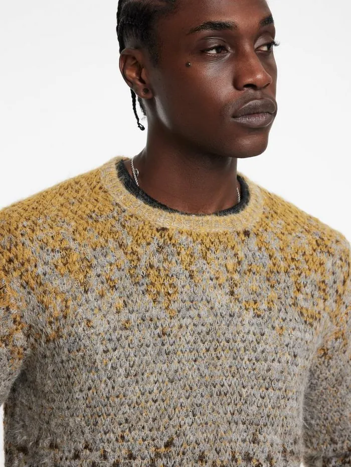 Sweaters Men John Varvatos CAMBRA CREW Arctc Yellow