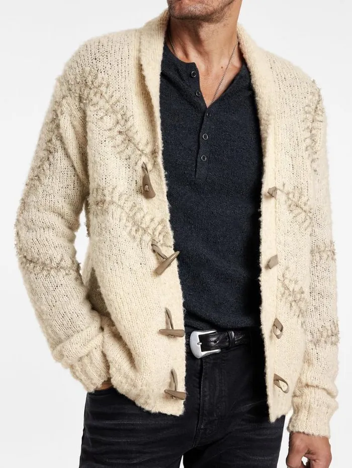 Sweaters Men John Varvatos OSWALD CARDIGAN Winter White