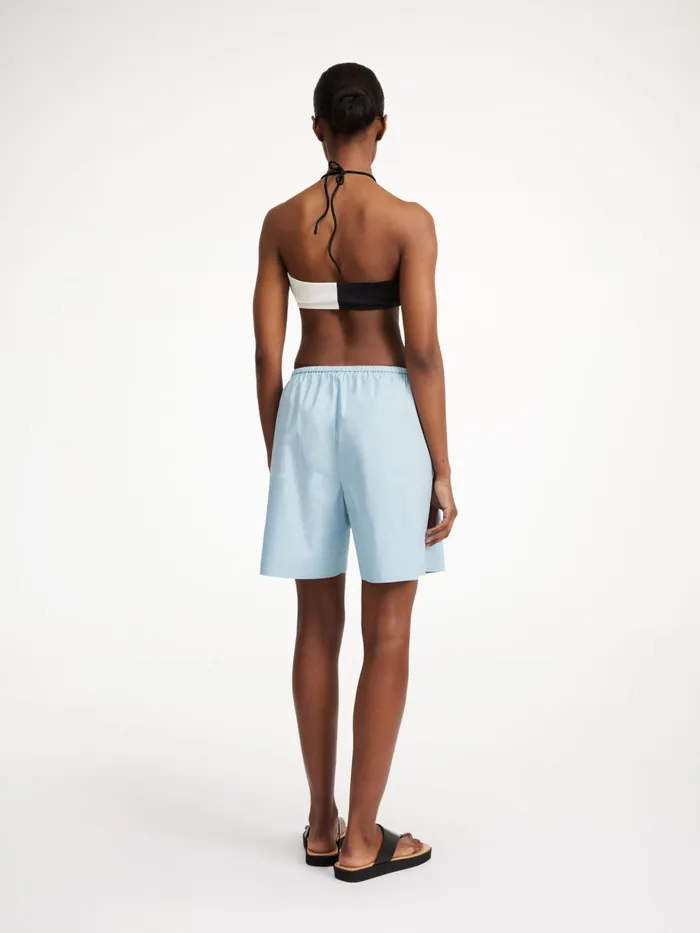 Swimwear Women By Malene Birger Seabay Bikini Top Block Stripe Black White