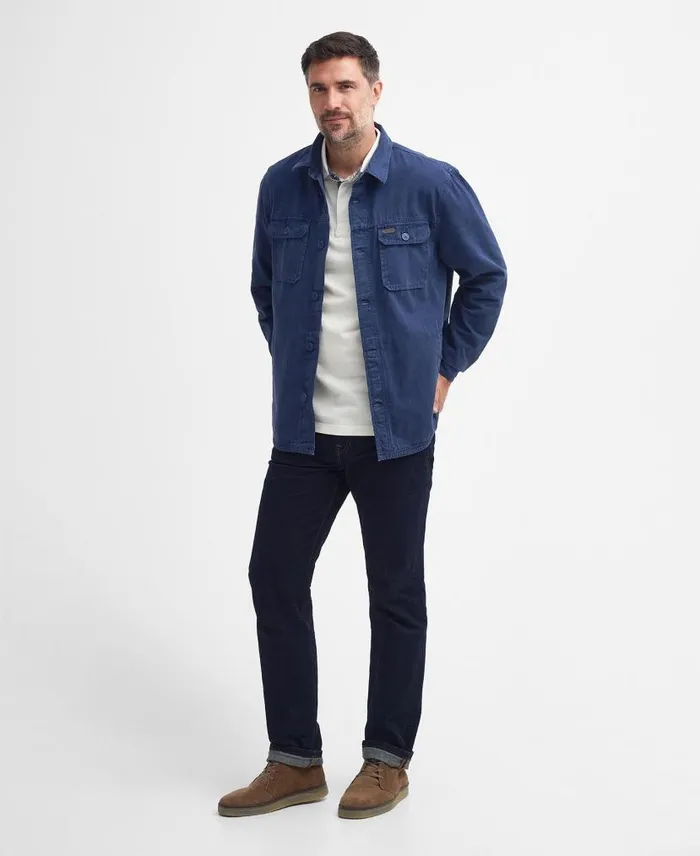 Swindale Overshirt Dark Sand Men Barbour Overshirts