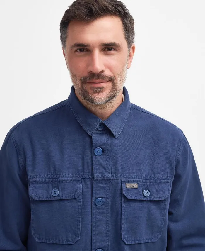 Swindale Overshirt Dark Sand Men Barbour Overshirts