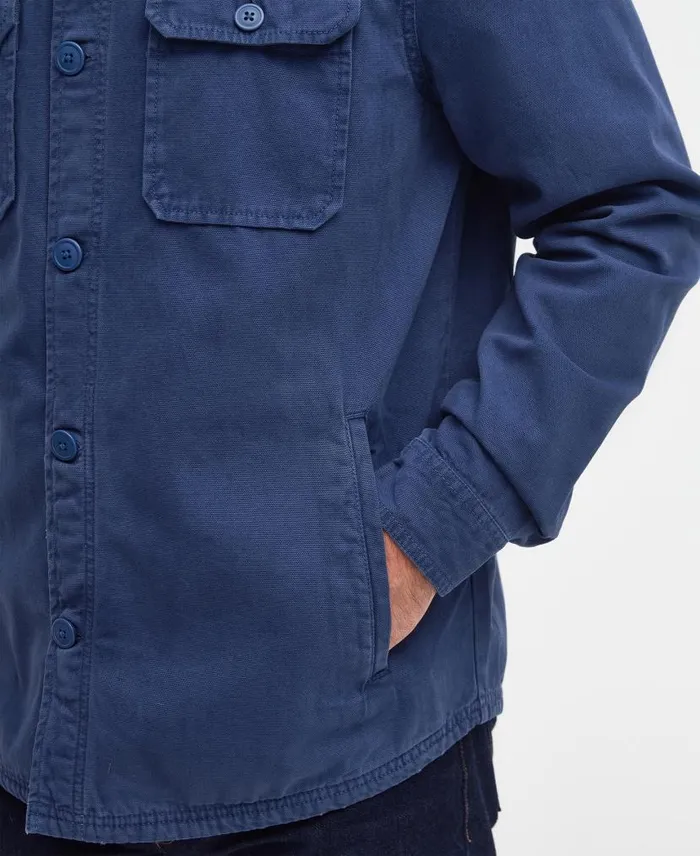 Swindale Overshirt Dark Sand Men Barbour Overshirts