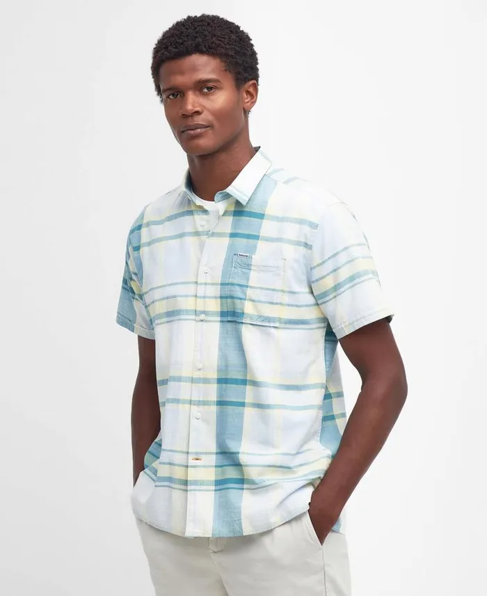 Swinton Regular Shirt Sky Men Barbour Shirts