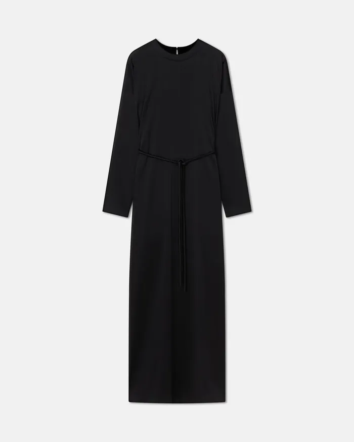 Tamera Slip Satin Maxi Dress Black Women Nanushka Dresses