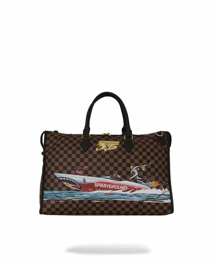 THE 305 SPEEDBOAT GETAWAY PYRAMID DUFFLE Bags SPRAYGROUND
