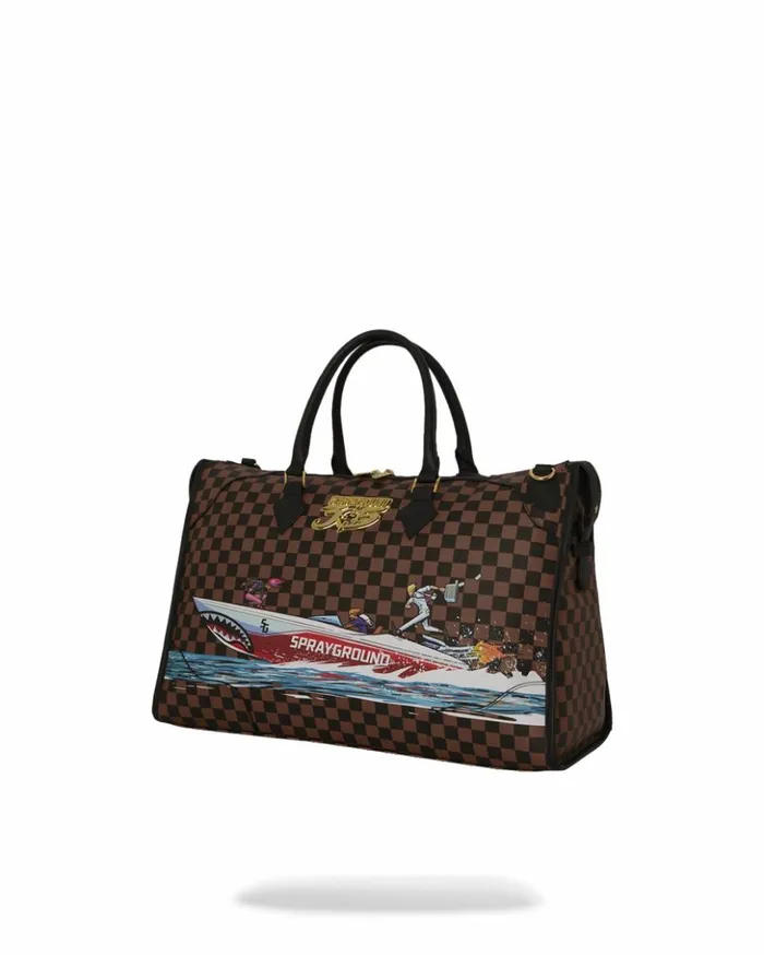 THE 305 SPEEDBOAT GETAWAY PYRAMID DUFFLE Bags SPRAYGROUND