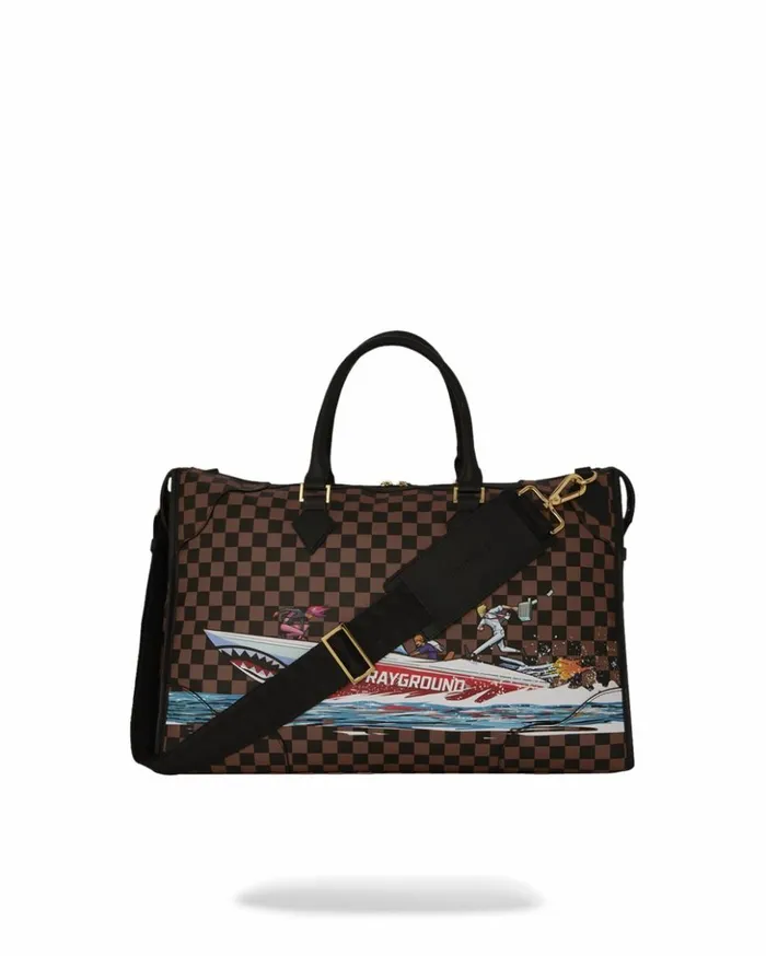 THE 305 SPEEDBOAT GETAWAY PYRAMID DUFFLE Bags SPRAYGROUND