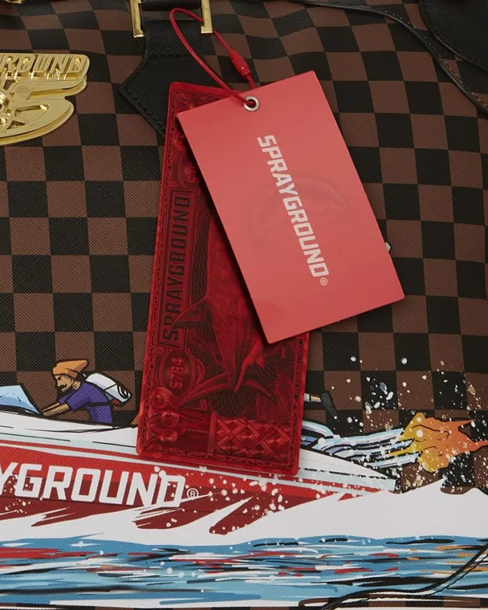 THE 305 SPEEDBOAT GETAWAY PYRAMID DUFFLE Bags SPRAYGROUND
