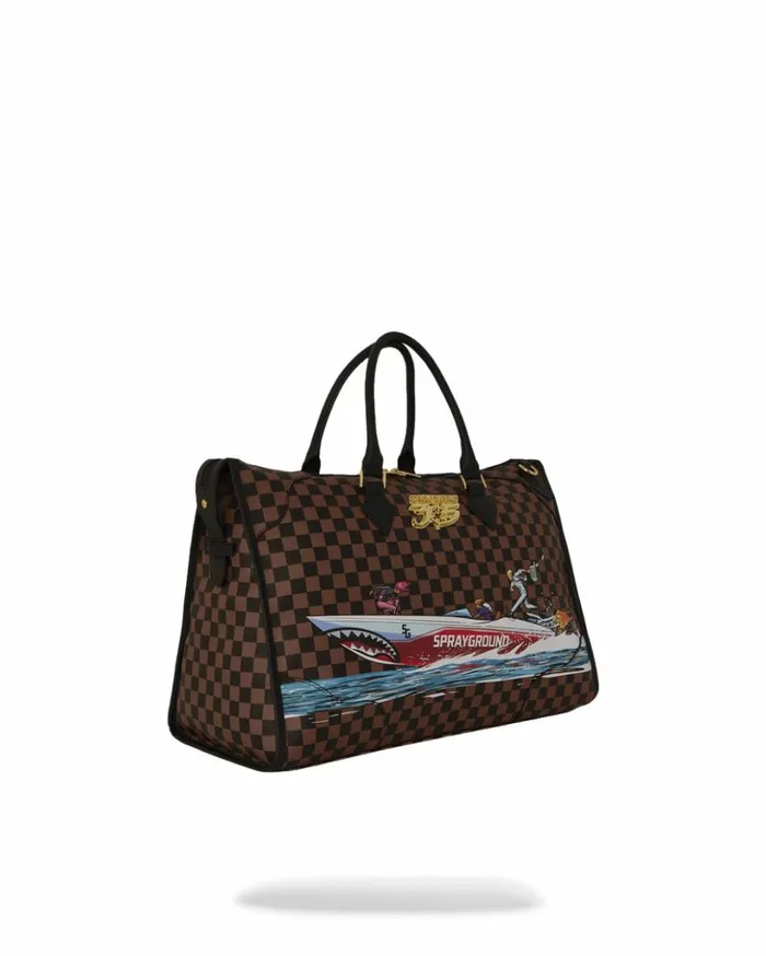 THE 305 SPEEDBOAT GETAWAY PYRAMID DUFFLE Bags SPRAYGROUND