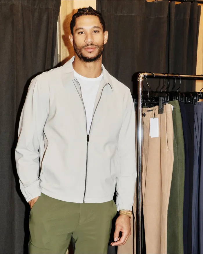 Theory Blazers Jackets Brody Jacket In Precision Ponte Putty 8211 Men
