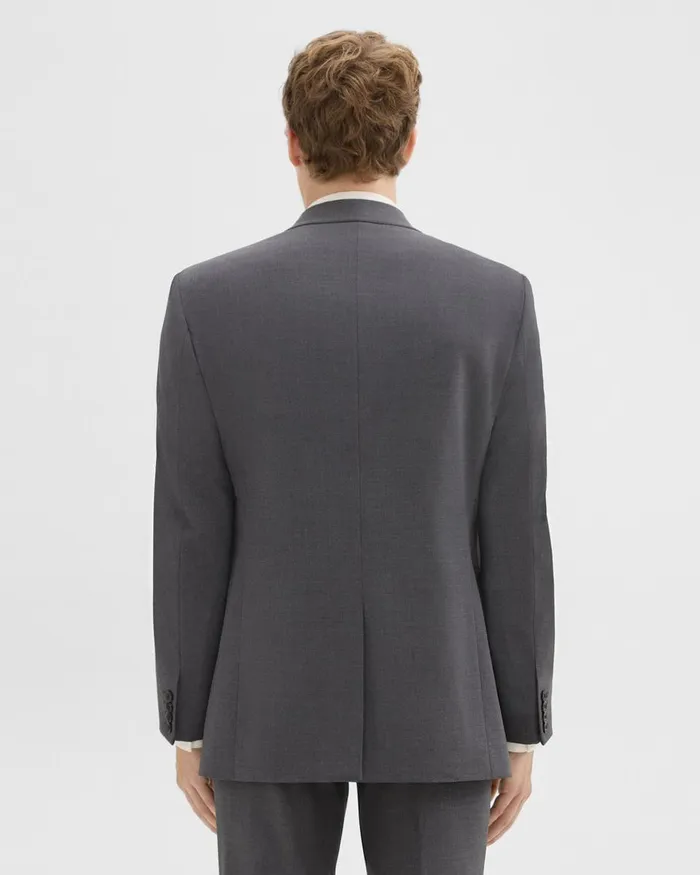 Theory Blazers Jackets Chambers Blazer In Stretch Wool Medium Charcoal 8211 Men