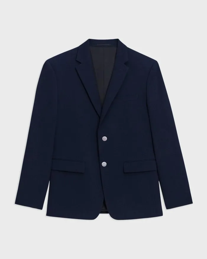 Theory Blazers Jackets Morton Blazer In Textured Gabardine Baltic 8211 Men