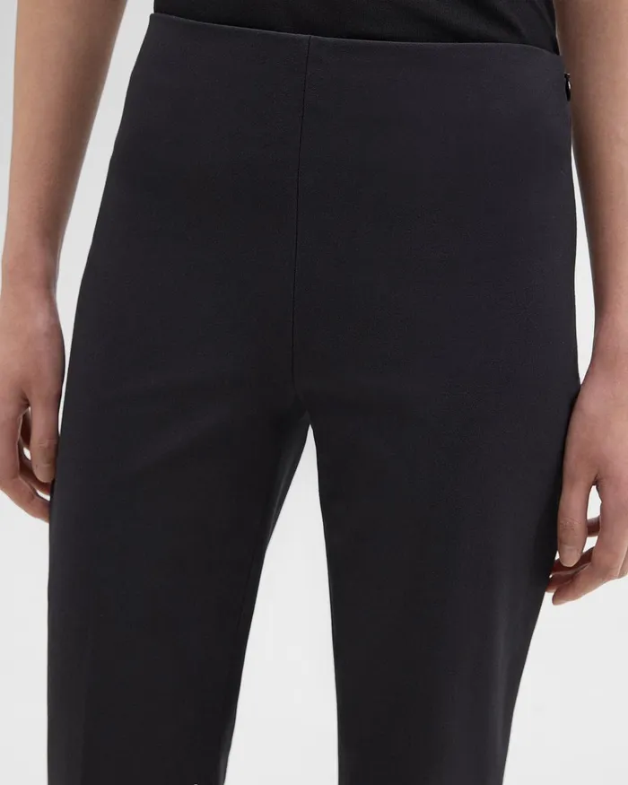 Theory Pants Cropped Kick Pant In Stretch CottonBlend Black 8211 Women