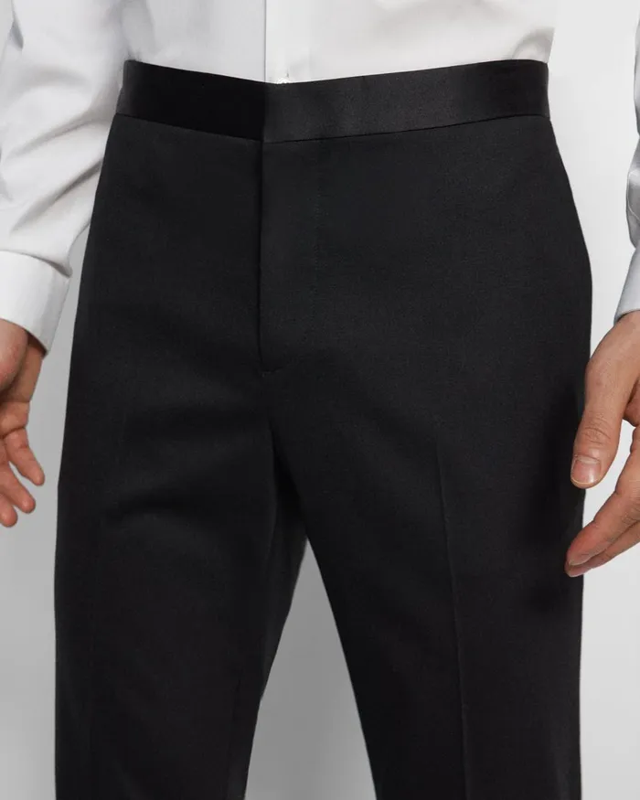 Theory Pants Mayer Tuxedo Pant In Stretch Wool Black 8211 Men