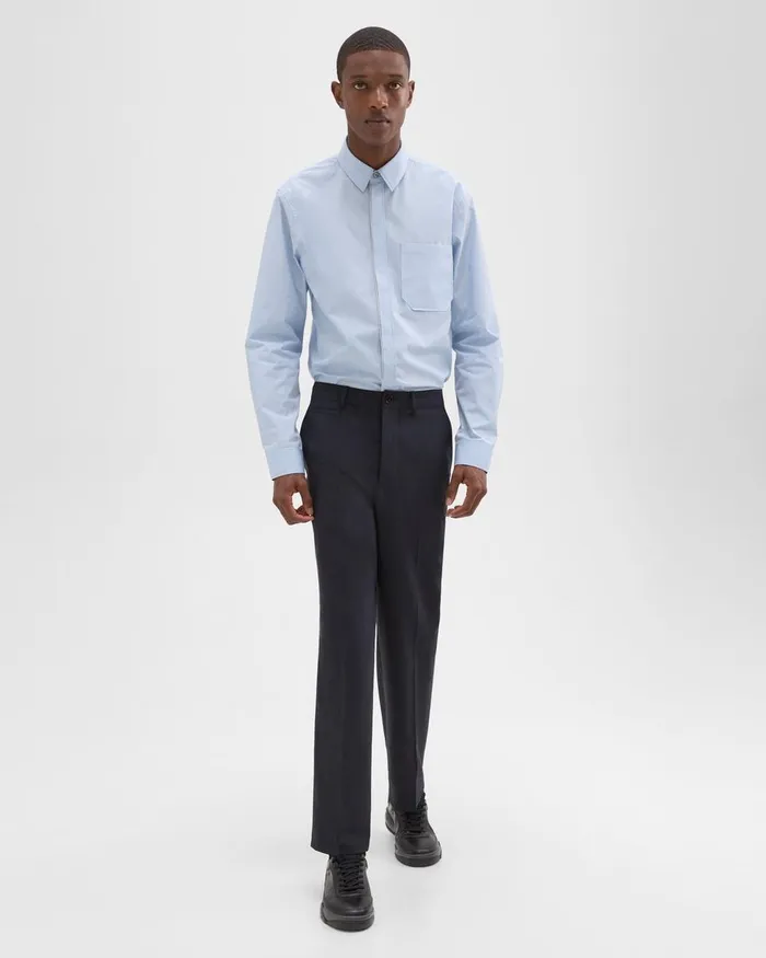 Theory Pants Relaxed Virgin Wool Pant Midnight 8211 Men