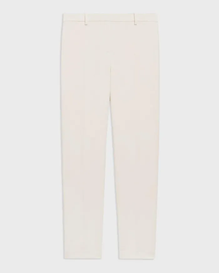 Theory Pants Treeca Full Length Pant In Admiral Crepe Rice 8211 Women