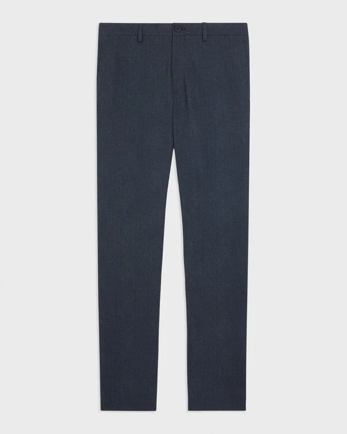 Theory Pants Zaine Pant In Herringbone Precision Ponte Baltic Melange 8211 Men
