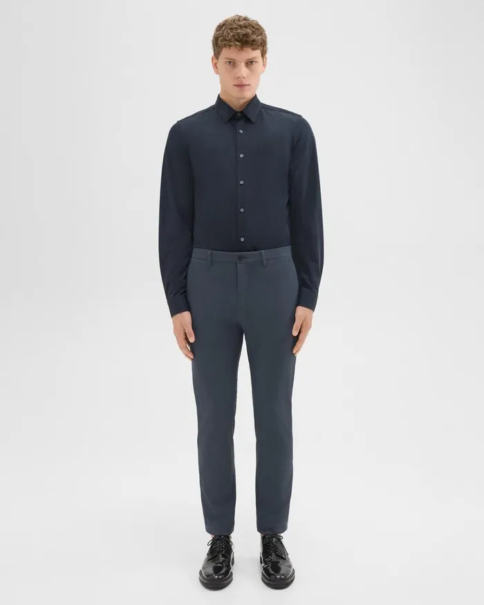 Theory Pants Zaine Pant In Precision Ponte Basalt 8211 Men