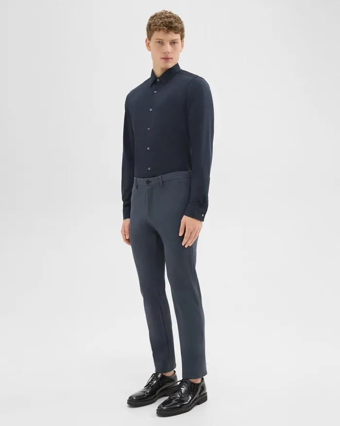 Theory Pants Zaine Pant In Precision Ponte Basalt 8211 Men