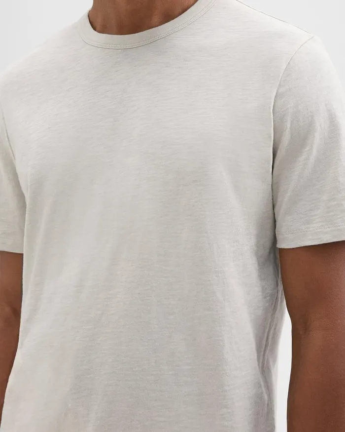 Theory Tshirts Polos Essential Tee In Cosmos Slub Cotton Limestone 8211 Men