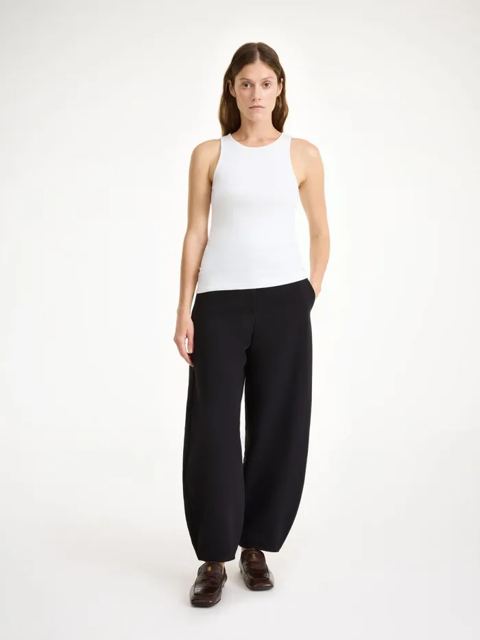 Tops and Blouses Women By Malene Birger Amani Organic Cotton Tank Top Soft White