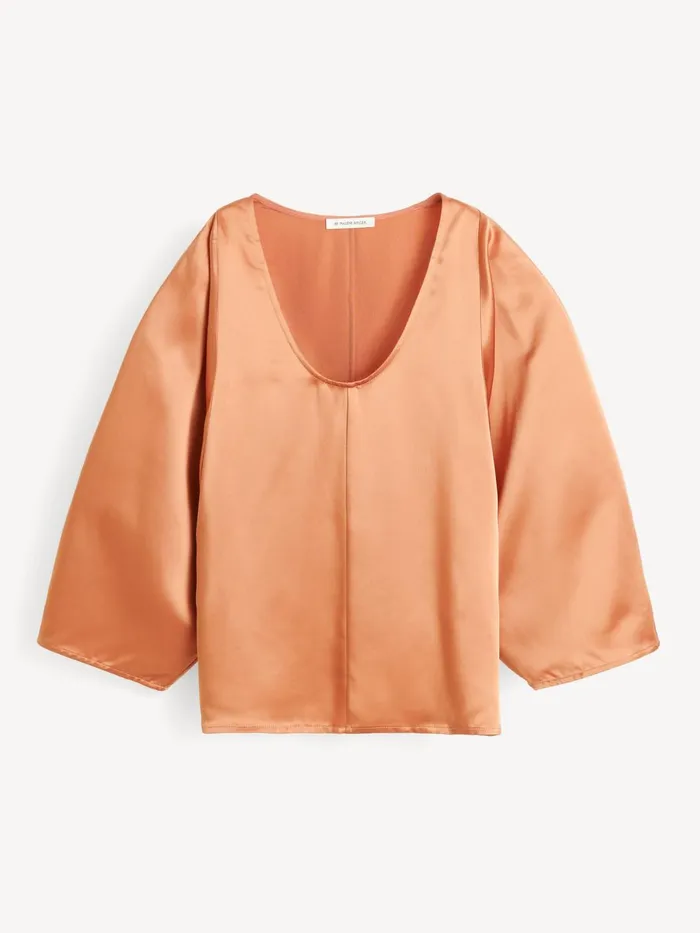 Tops and Blouses Women By Malene Birger Calyas Blouse Dark Cherry Plum