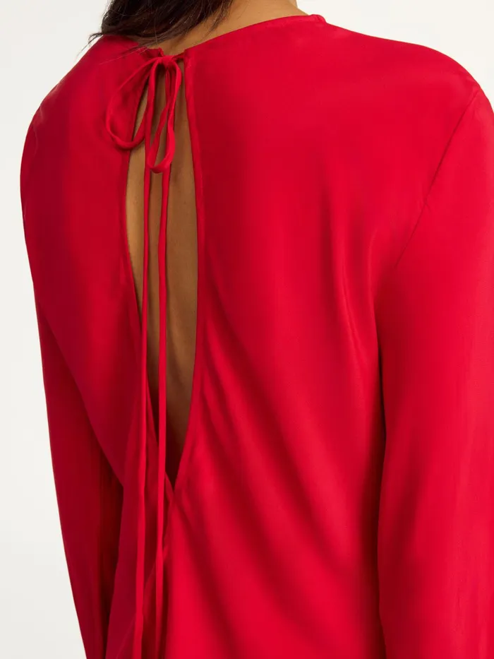 Tops and Blouses Women By Malene Birger Pricilla Top Dark Chilli