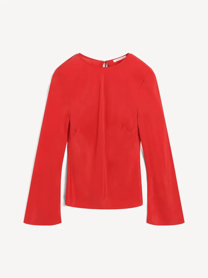 Tops and Blouses Women By Malene Birger Pricilla Top Dark Chilli