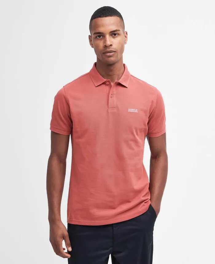 Tourer Polo Shirt Classic Black Men Barbour Polo Shirts