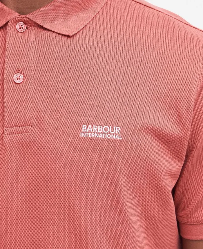 Tourer Polo Shirt Classic Black Men Barbour Polo Shirts