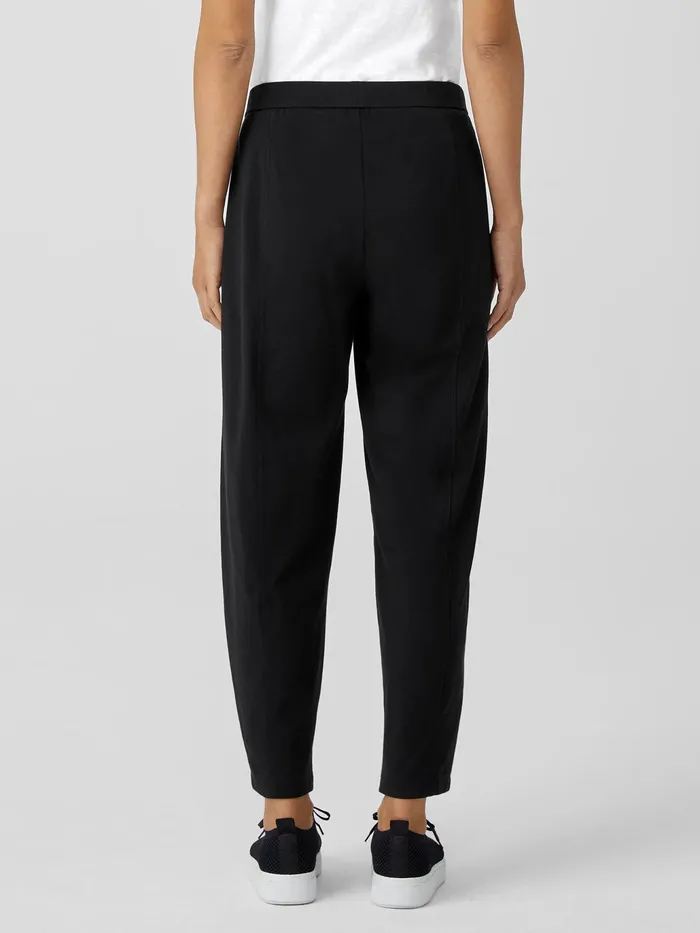 Traceable Cotton Jersey Lantern Pant Black Women Eileen Fisher Pants Shorts and Jumpsuits