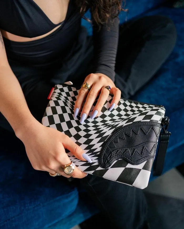 TRIPPY CHECK CROSSOVER CLUTCH Bags SPRAYGROUND