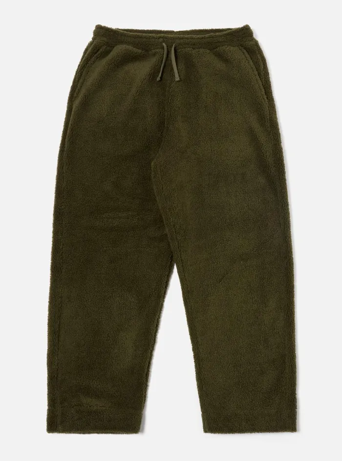 Trousers Men Universal Works Universal Works Judo Pant In Olive Mountain Fleece