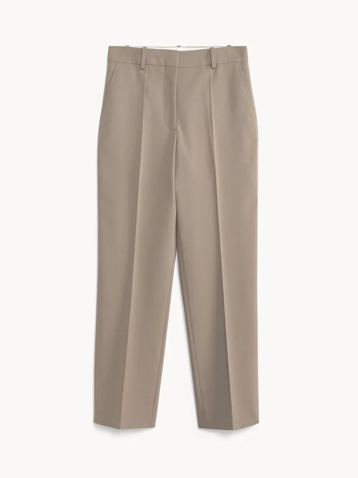 Trousers Women By Malene Birger Igda StraightLeg Trousers Shitake