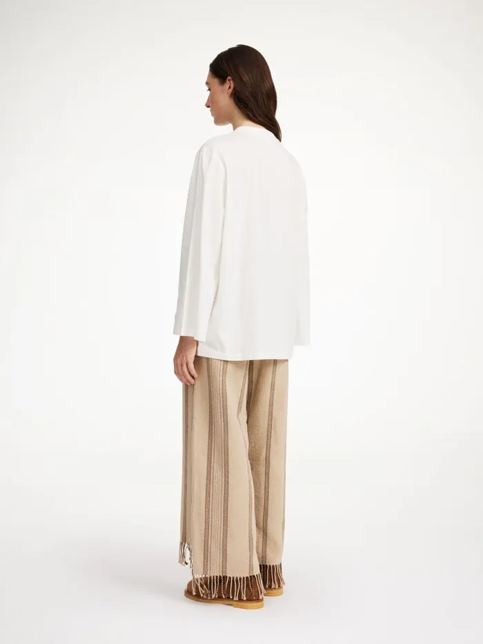 Trousers Women By Malene Birger Mirabellas HighWaist Trousers Stripe