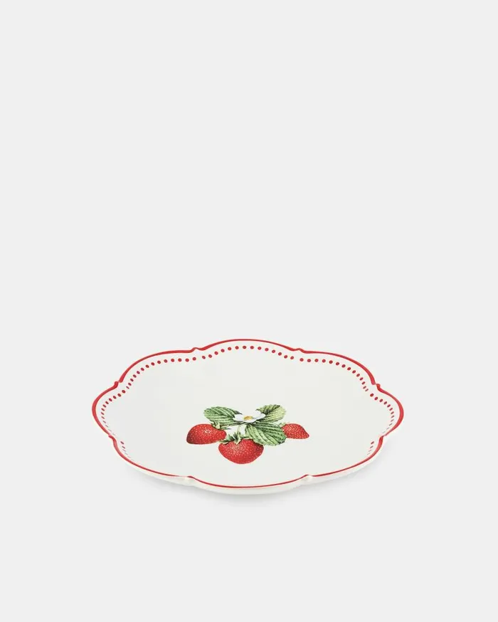 Tutti Frutti Dessert Plate Red Women Aquazzura Dinnerware