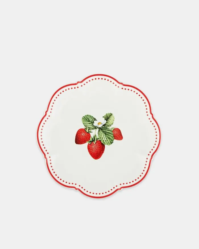 Tutti Frutti Dessert Plate Red Women Aquazzura Dinnerware Tutti Frutti Dessert Plate Red Women Aquazzura Dinnerware